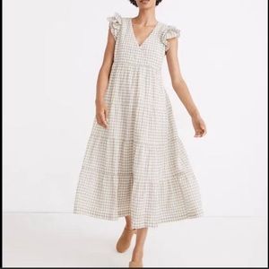 Madewell Maxi Gingham Dress